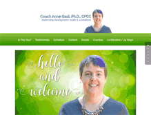 Tablet Screenshot of annegaal.com